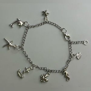 Handmade Summer-Themed Charm Bracelet